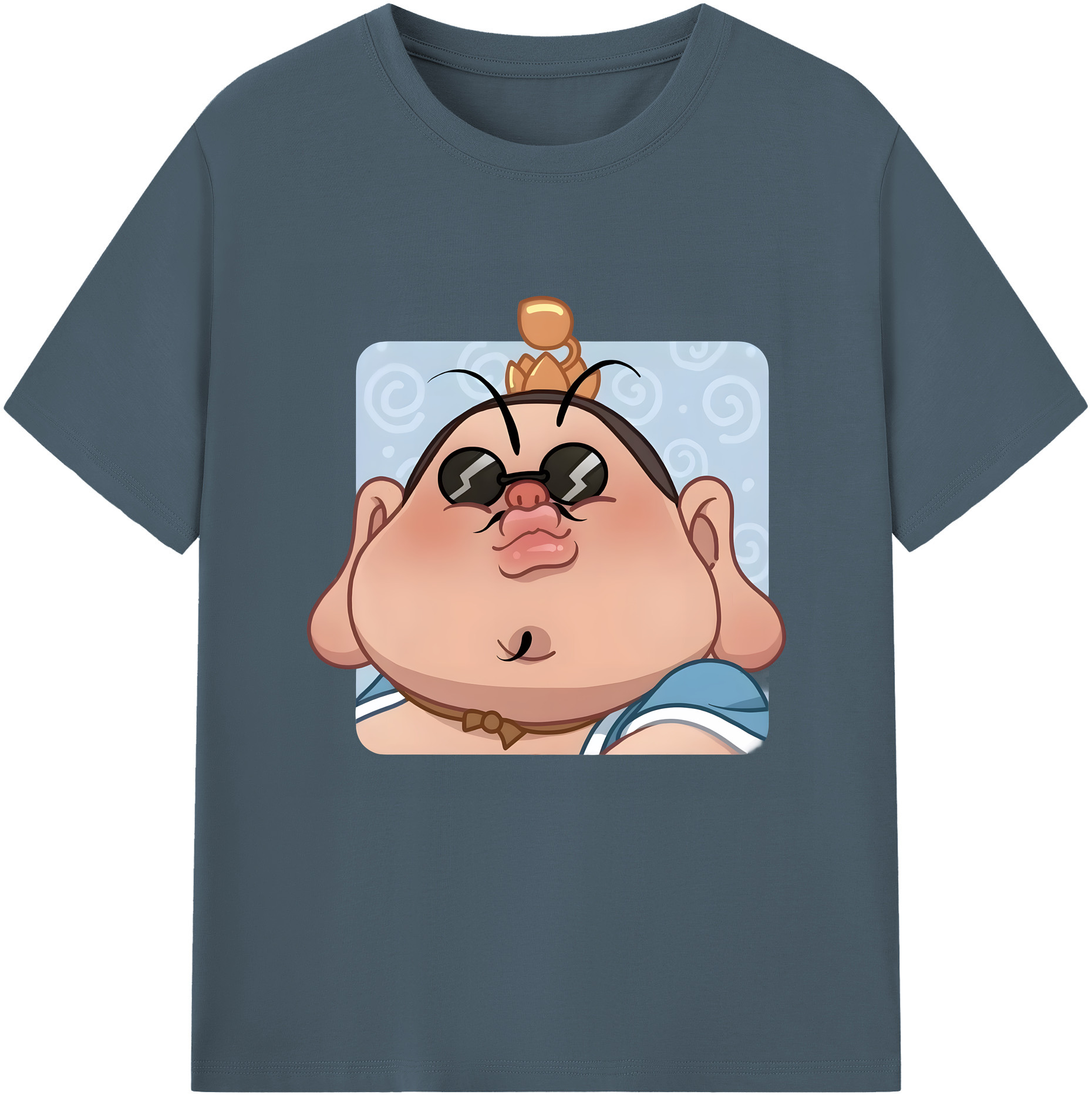 （画像用） Ne Zha 2 ナタ 魔童の大暴れ 綿100％半袖Tシャツ（フロントプリント）